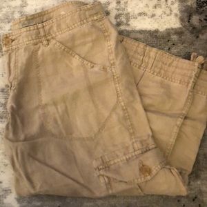 Joie khaki capri cargo pants